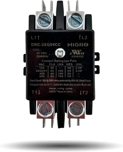 Miniatura 6 de Migro Contactor de CA resistente de 2 polos y 40 amperios que reemplaza prácticamente todos los modelos residenciales de 2 polos