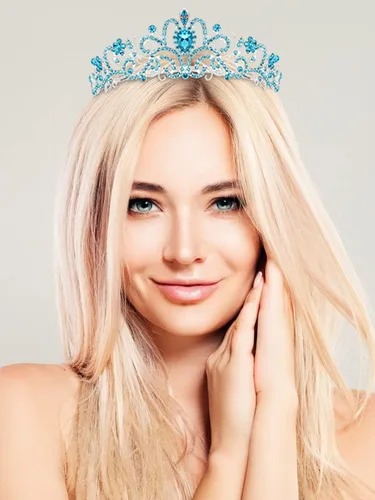 Miniatura 4 de COCIDE Tiara Crowns - Diadema de cristal con diamantes de imitación, corona de princesa con peines, diadema de novia, boda, graduación, fiesta de TG