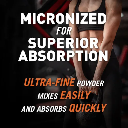 Miniatura 7 de Body Fortress Polvo de monohidrato de creatina 100% - Suplemento de creatina micronizada sin sabor para el crecimiento muscular, fuerza