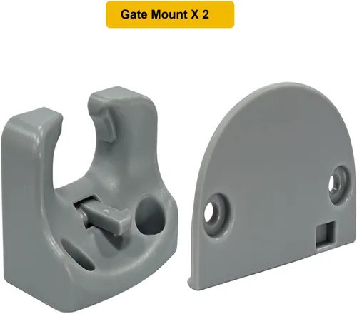 Miniatura 2 de SPACEANY Kit de piezas de repuesto retráctil para puerta de bebé, accesorios oficiales para puertas de seguridad SPACEANY - Incluye montaje de Gris