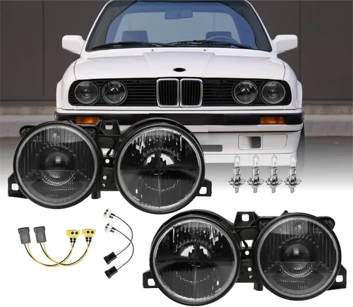 Miniatura 14 de USR Pre Face 84-86 E30 EURO OE Style Lente Clara Esmerilada Luz Trasera Set de Lámpara Trasera (Izquierda + Derecha) Compatible con 1984-1986 BMW