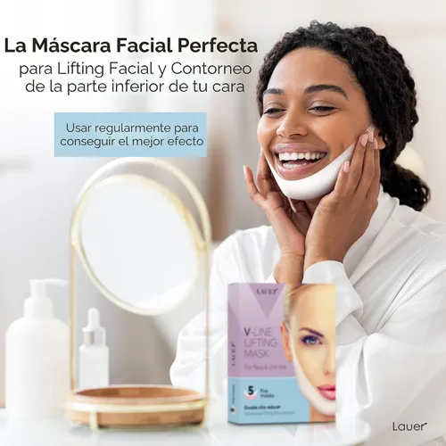 Miniatura 7 de Línea de mascarilla de contorno en forma de V que forma la correa de elevación de la correa de elevación de la línea de la mandíbula de la línea