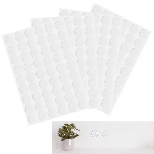Miniatura 9 de Waziaqoc 216 calcomanías autoadhesivas para agujeros de tornillo (caqui), 4 hojas de mesa, tapas de tornillo, tapas de PVC, a prueba de polvo