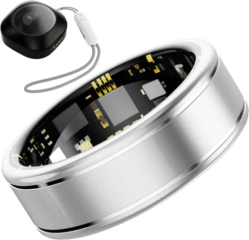 Miniatura 14 de Anillo Rastreador de Actividad para Hombres – Anillo Inteligente con Monitor de Frecuencia Cardíaca, SpO2, Presión Arterial, Monitoreo del Sueño