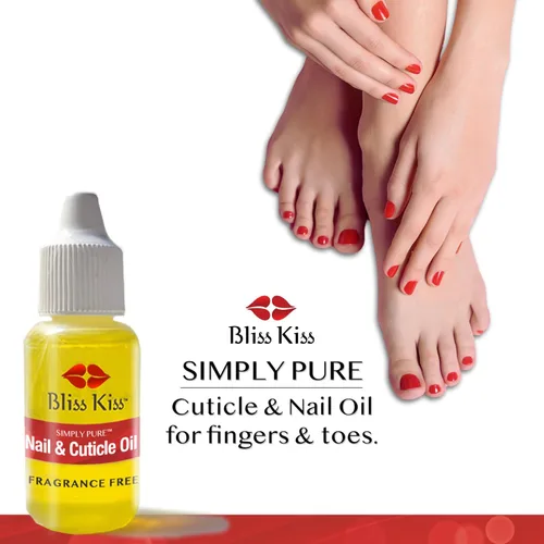 Miniatura 5 de Bliss Kiss Sin fragancias Cutiagotas de aceite de uñas con vitamina E y jojoba, fortalecedor de uñas, tratamiento de crecimiento de uñas