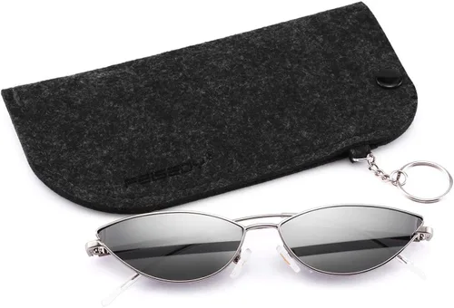 Miniatura 7 de FEISEDY Gafas de sol de diseñador de moda Retro pequeños pétalos forma arco templo diseño B2298