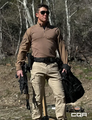 Miniatura 6 de CQR Men's Flex Stretch Tactical Pants, Water Resistant Ripstop Cargo Pants, Lightweight EDC Outdoor Hiking Work Pants