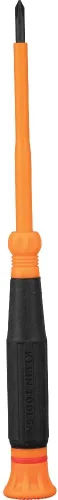 Miniatura 12 de Klein Tools 6233INS - Destornillador de precisión aislado, mini destornillador eléctrico Phillips #0, 1000 voltios, mango de agarre acolchado