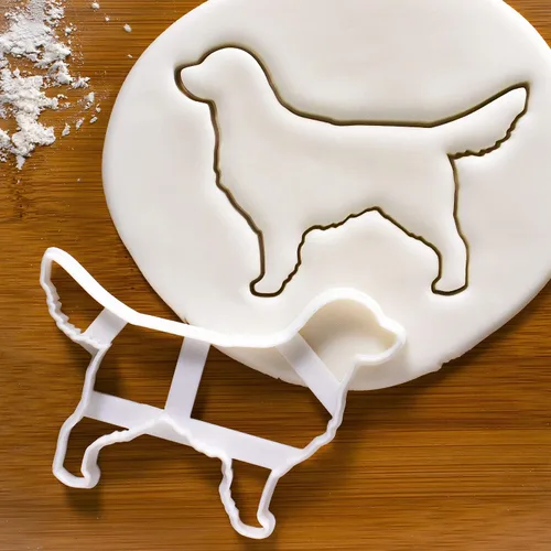 Miniatura 4 de Juego de 2 cortadores de galletas Golden Retriever (Diseños: Cara y Cuerpo), 2 piezas - Bakerlogy