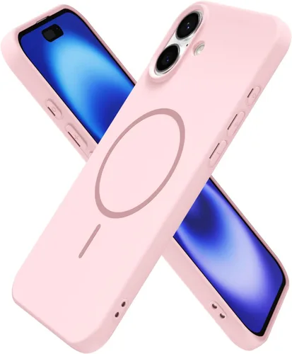 Miniatura 70 de oakxco Funda de silicona Mag Safe para iPhone 17 Pro Max, funda magnética delgada y fina compatible con carga inalámbrica MagSafe, bonita funda Negro