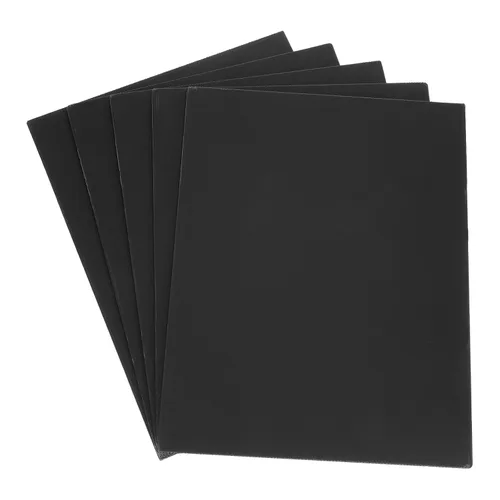 Miniatura 21 de uxcell Hojas de plástico corrugado, letreros negros en blanco de 0.118 pulgadas para patio, 8 x 12 pulgadas, tablero impermeable en blanco, 5 piezas