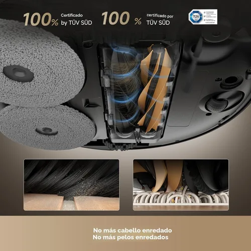 Miniatura 4 de DREAME Robot aspirador y trapeador ultra completo X50 con vacío automático y trapeador autolimpiante, succión de 20,000 Pa, evitar obstáculos y Negro