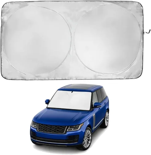 Miniatura 245 de Kinder Fluff Parasol para parabrisas Protección solar reflectante patentada para automóvil, certificado 99% de bloqueo UVR, interior fresco