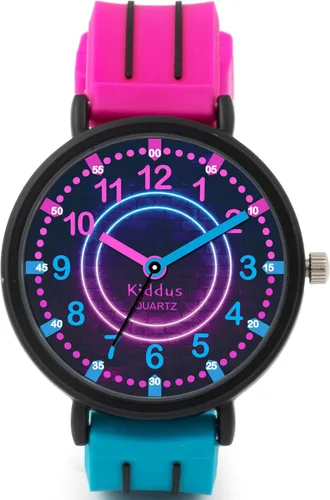 Miniatura 5 de Kiddus Reloj para niños, niños y niñas, reloj de aprendizaje de tiempo para niños, primer reloj de pulsera a partir de 5 años, manecillas de horas