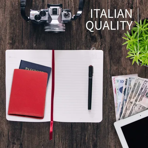 Miniatura 6 de Funda de pasaporte billetera de pielHecho En Italia