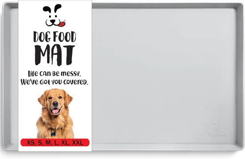 Miniatura 21 de DogBuddy Tapete de comida para perros – Tapete impermeable para comida y agua, tapete de silicona para alimentación de mascotas para pisos, mantel