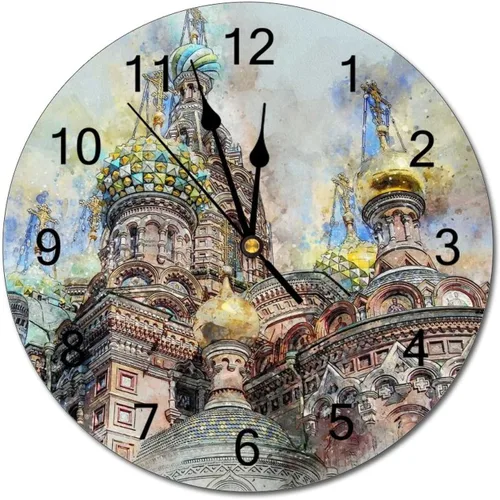 Miniatura 43 de Reloj de pared silencioso sin tictac de PVC, montañas del Tirol del Sur, Italia, senderismo, C, funciona con pilas, 10 pulgadas (9.8 in), reloj