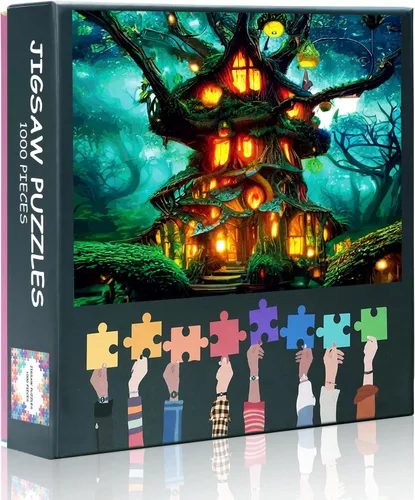 Miniatura 10 de Rompecabezas para adultos, mundo de fantasía, dentro del libro, rompecabezas de flores, conocimiento, mariposa, rompecabezas de castillo