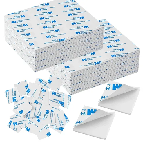 Miniatura 11 de 500 unidades de cinta de espuma de doble cara, almohadillas adhesivas cuadradas superadhesivas de doble cara para manualidades, cinta de montaje