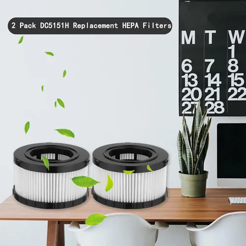 Miniatura 6 de Paquete de 4 filtros HEPA DC5151H de repuesto para aspiradora en seco y húmedo DEWALT DC5151H DC515 DCV517