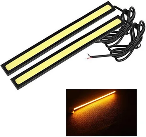 Miniatura 13 de BININBOX Luces LED COB superbrillantes de 6 W para coche de 12 V para conducción de niebla DRL luz diurna lámpara impermeable delgado paquete de 2