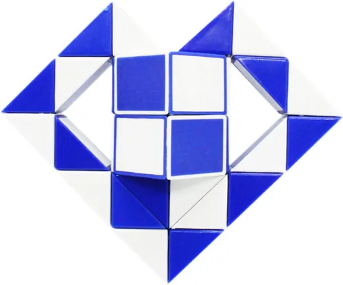 Miniatura 3 de Mipartebo Magic Snake Cube Twist Puzzle 36 Cuñas Tamaño Grande Twist Fidget Serpiente Juguetes para Niños Bebé Azul Twist Fidget Snake Toys Gift