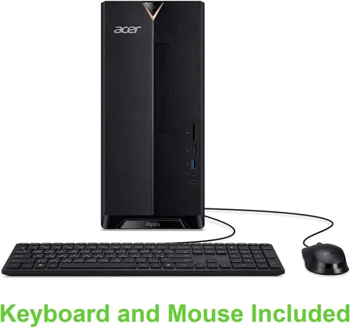 Miniatura 10 de Acer Aspire TC-895-UA91 - Procesador de 4 núcleos Intel Core i3-10100 de 10ª generación, DDR4 de 8 GB a 2666 MHz, SSD NVMe M.2 de 512 GB, DVD 8X