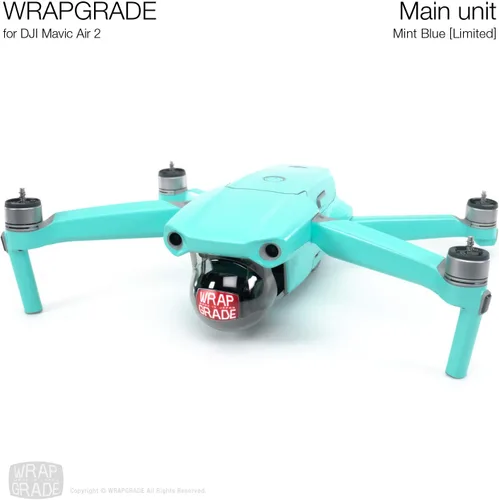 Miniatura 3 de Wrapgrade Unidad Principal Skin Compatible con DJI Mavic Air 2 (Airforce Silver)