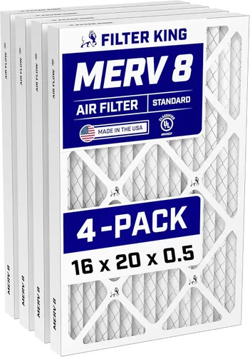 Miniatura 111 de Filter King Filtro de aire 6x6x1 Paquete de 4 Filtros plisados MERV 8 HVAC para horno A/C Fabricado en Estados Unidos Tamaño real: 5.5 x 5.5