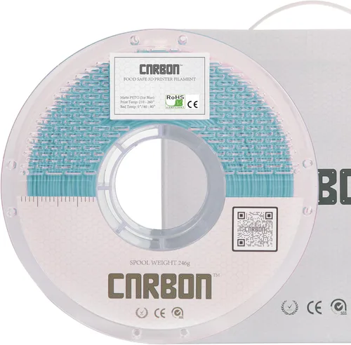 Miniatura 21 de Filamento para impresora 3D PETG de grado alimenticio certificado ECO - CARBON by Comfy Materials - Probado en laboratorio, compatible con la FDA