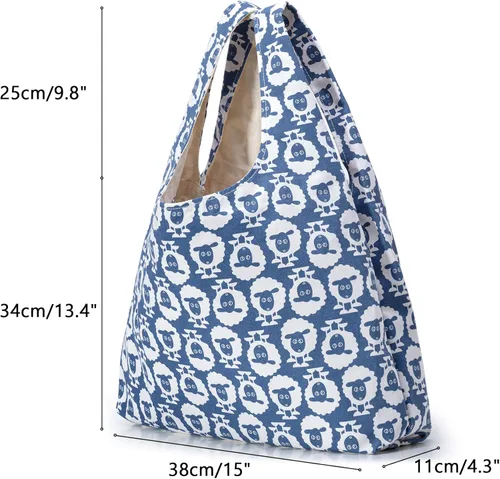 Miniatura 5 de YARWO Bolsa de hilo de tejer, bolsa de mano para agujas de tejer, hilos y proyectos sin finshell, regalos de Navidad y nuevos comienzos para Oveja
