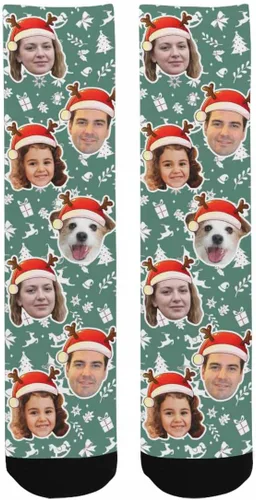 Miniatura 48 de Artsadd Calcetines personalizados para mujeres y hombres, amantes de los perros y gatos, regalos divertidos unisex personalizados