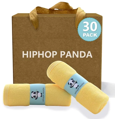 Miniatura 37 de HIPHOP PANDA Toallitas para bebé, rayón hecho de bambú - 2 capas ultra suaves y absorbentes, toalla facial de baño para recién nacidos - toallitas