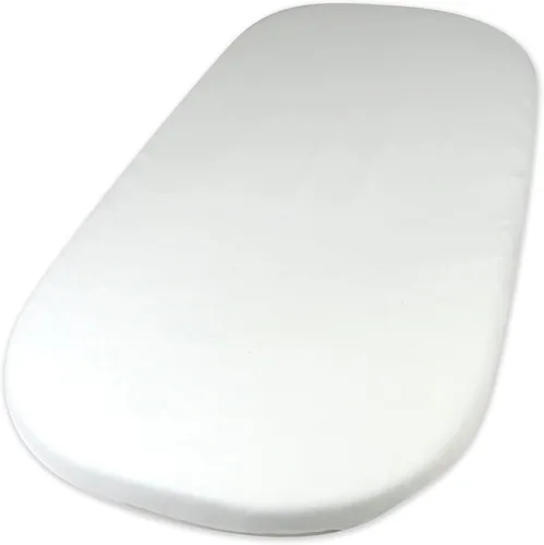 Miniatura 8 de HonestBaby Paquete de 2 sábanas de cuna de algodón orgánico, color blanco, talla única 2 Pack - blanco