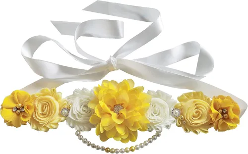 Miniatura 10 de Faja de maternidad de perlas únicas para revelación de género de baby shower