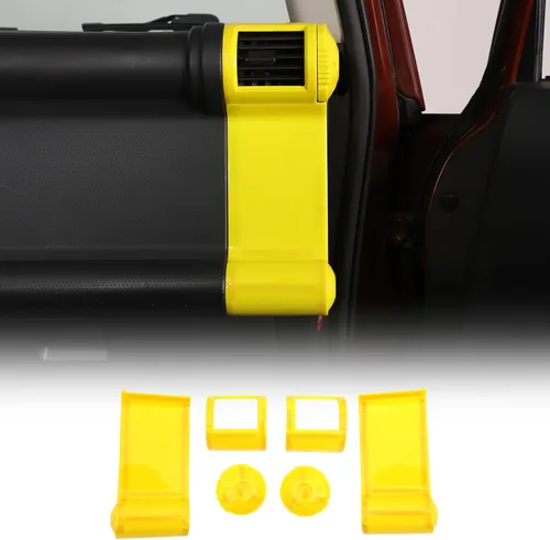 Miniatura 9 de Panel decorativo de marco de salida de aire lateral de tablero de automóvil ABS para Toyota FJ Cruiser (XJ10) 2007-2022, kit de ventilación de aire