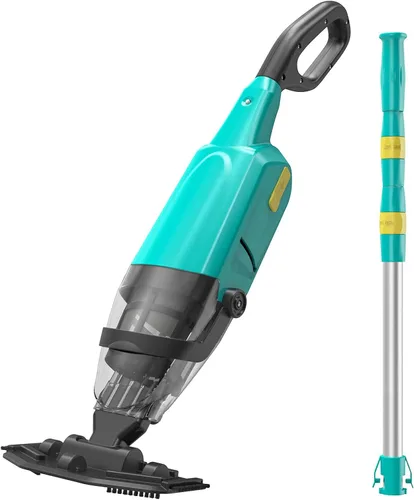 Oxseryn Aspiradora de piscina inalámbrica de mano recargable con 60 minutos de tiempo de funcionamiento, perfecta para piscinas sobre el suelo,