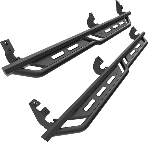Estribos TAC Compatible con Toyota Tacoma 2005-2023 Doble Cabina, Escalones del Rocker, Escalones Laterales para Camioneta, Barras Nerf, Armadura