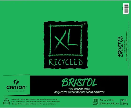 Miniatura 15 de Canson Papel Bristol Serie XL, Liso, Bloc con Tapa Plegable, 9 x 12 pulgadas, 25 Hojas (100lb/260g) - Papel de Artista para Adultos y Estudiantes
