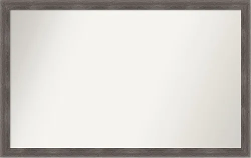 Miniatura 338 de Amanti Art Espejo personalizado, espejo de baño gris plomo a rayas, espejo de pared o espejo de tocador de baño sobre el fregadero