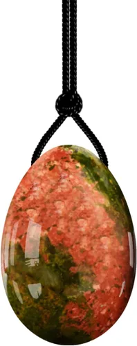 Miniatura 6 de Huevo Yoni perforado de 1.181 x 0.787 in, piedra natural, huevos de jade, bola de masaje de cristal, herramientas de ejercicio Kegel, huevos