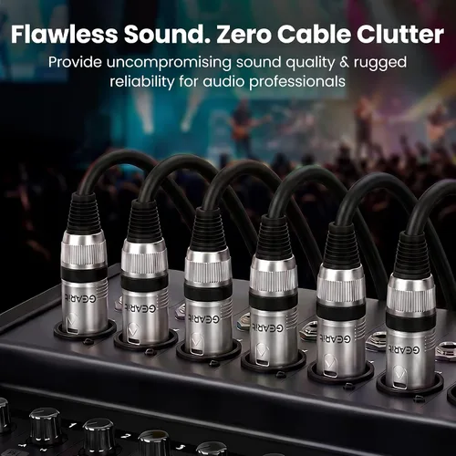 Miniatura 7 de GEARit XLR - Cable de micrófono macho a hembra (10 pies, paquete de 6) mezclador blindado equilibrado de 3 pines, estudio de grabación, podcast