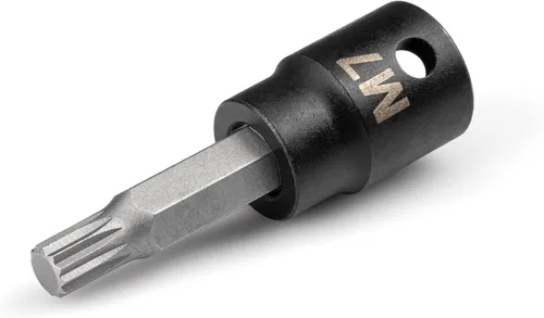 Miniatura 8 de TEKTON Zócalo de impacto de 3/8 pulgadas x M4 Triple Square Bit SIB18204