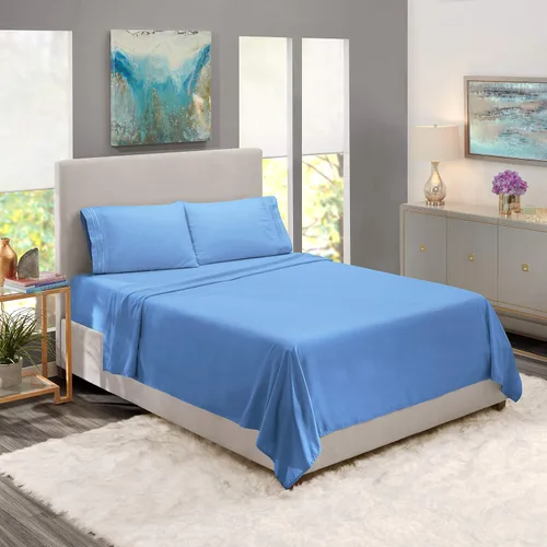 Miniatura 5 de Solo sábana encimera – 1 sábana encimera lisa al tacto de calidad de hotel, 100% algodón, ajuste perfecto para camas individuales de gran