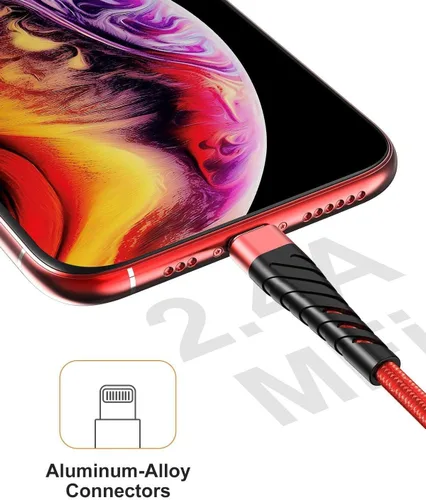 Miniatura 3 de Cable de carga para iPhone de 3 pies para [certificado MFi de Apple], (paquete de 2) cable Lightning CyvenSmart de 3 pies, cable de carga rápida