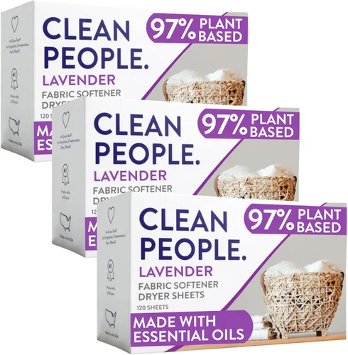 Miniatura 18 de The Clean People Sábanas suavizantes de tela, sábanas para secadora, suavizan y eliminan la adherencia estática, suavizante vegano, sin fragancia