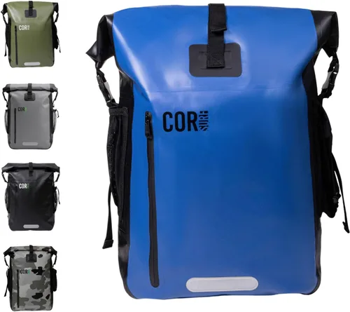 Miniatura 14 de COR Surf Mochila impermeable con funda para laptop Senderismo resistente, mochila seca para kayak Cierre enrollable (camuflaje de 40 litros)