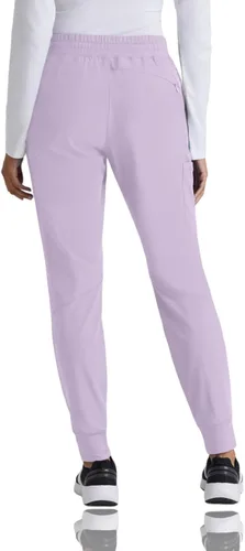 Miniatura 2 de Barco One Pantalón deportivo, pantalón quirúrgico de altura media, con tejido elástico de 4 vías y 3 bolsillos, para mujer