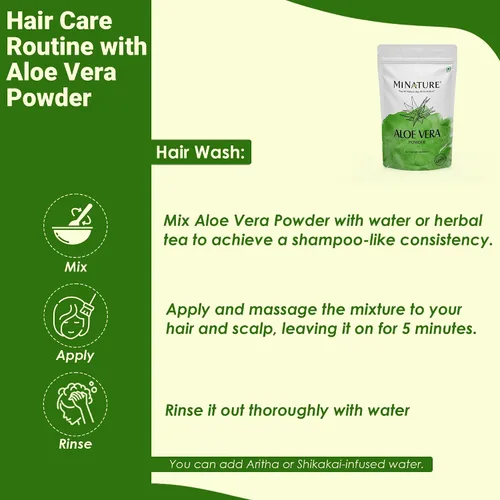 Miniatura 5 de minature 100% aloevera en polvo (Aloe Barbadenis) 3.53 oz (3.5 onzas) Polvo de hoja de aloe vera puro Hazlo tú mismo para la piel, la salud