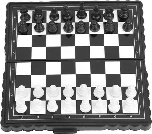 Miniatura 3 de Fydun Portable Magnetic Folding Chess Set Light Plastic Chessboard for Family and Party Fun